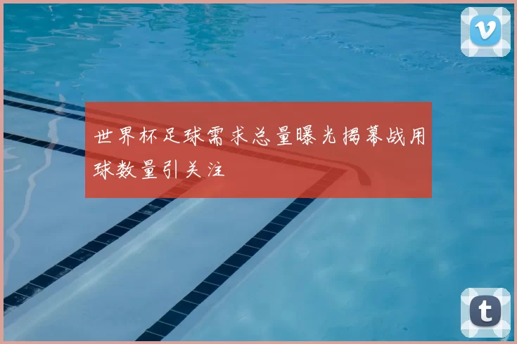世界杯足球需求总量曝光揭幕战用球数量引关注